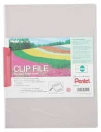 Skoroszyt z klipsem Pentel Clip File A4 20k różowy 1