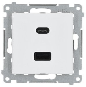 GNIAZDO ŁADOWANIA DEC2CA.01/11-SIMON54 Premium USB 5 V DC / 3.1 A 1