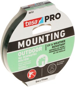 DWUSTRONNA TAŚMA MONTAŻOWA MOUNTING-PRO/OUTDOOR/5X19 TESA 1