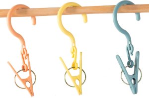 Klamerki Spinacze z Haczykiem Do Prania Ubrań Bielizny 3 szt. - 27325 6