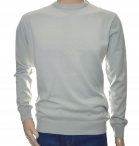 Sweter męski z kaszmiru i wełny merynosów kaszmirowy 2XL XXL szary 113 1