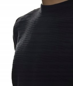 Sweter męski z kaszmiru i wełny merynosów XL czarny mod.530 1