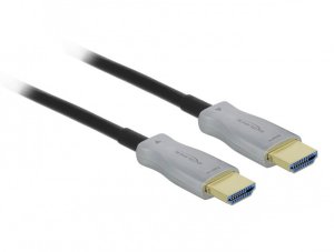 DeLOCK Active Optical Cable HDMI 4K 60 Hz 50 m, 50 m, HDMI Type A (Standard), HDMI Type A (Standard), 18 Gbit/s, Black, Grey 1