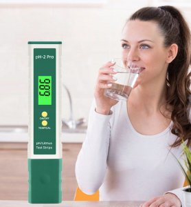 MIERNIK PH WODY Z PRZYCISKAMI ZIELONY pH-2Pro 8