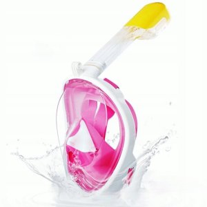 MASKA DO NURKOWANIA PEŁNOTWARZOWA SM-7 S/M różowa 2