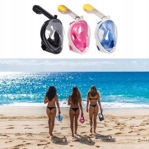 MASKA DO NURKOWANIA PEŁNOTWARZOWA SM-7 S/M różowa 6