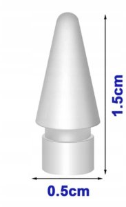 QIKTECH Wymienna Końcówka do Apple Pencil 1 i 2 generacji PENCIL Tips iPad (biała) 9