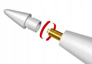 QIKTECH Wymienna Końcówka do Apple Pencil 1 i 2 generacji PENCIL Tips iPad (biała) 10