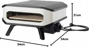 Piec do pizzy Teesa COZZE Elektryczny piec do pizzy 13" 230V/2200W sterowanie temperaturą 3
