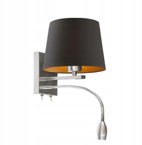 2-płomienny kinkiet LED z abażurem BOSTON GOLD E27 6