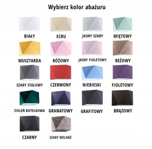 Oprawa z abażurem SALEM panel LED 12