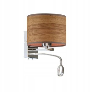 Kinkiet Copel Lampa ścienna LED do sypialni SENEGAL ECO* 2-płomienny kinkiet z oświetleniem LED 7