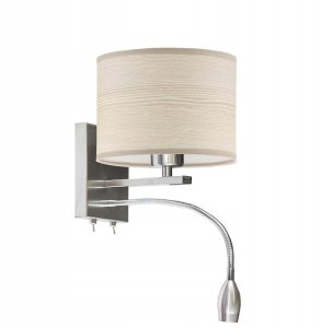 Kinkiet Copel Lampa ścienna LED do sypialni SENEGAL ECO* 2-płomienny kinkiet z oświetleniem LED 8