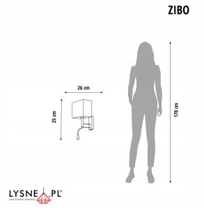 Kinkiet z panelem LED ZIBO lampa 2-płomienna LED 2