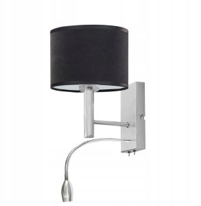 Funkcjonalny kinkiet do czytania FLORYDA WELUR z panelem LED 9