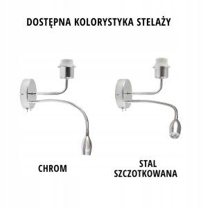 Kinkiet Lysne Kinkiet LED 2-płomienny do czytania CAPRI ECO* E27 3