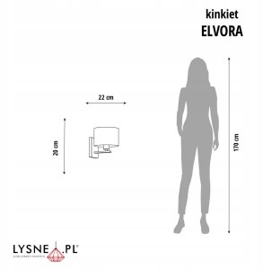 Czarno-złoty kinkiet do sypialni ELVORA MIRROR w stylu glamour 5