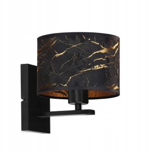 Czarno-złoty kinkiet do sypialni ELVORA MIRROR w stylu glamour 6