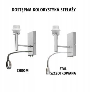 Kinkiet do czytania SALEM GOLD lampka do sypialni 8