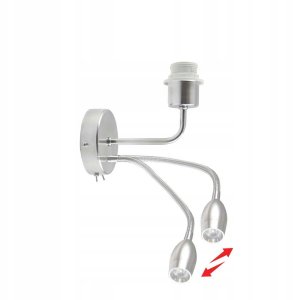 Designerski Kinkiet CAPRI DUAL - Chromowany Stelaż i Drewniane Akcenty 4