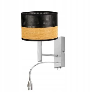 2-płomienny kinkiet do czytania w łóżku z regulowanym panelem LED FLORYDA DUAL 2