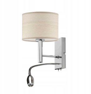 Lampka ścienna 2-płomienna do salonu FLORYDA ECO z dodatkowym oświetleniem LED 8