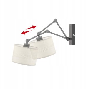 Kinkiet Lysne Regulowana lampa ścienna LED do czytania w sypialni TULON ECO* kinkiet z ruchomym ramieniem góra-dół MIX KOLORÓW 8