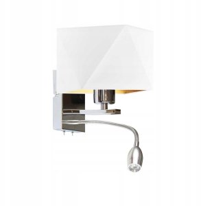 2-punktowy kinkiet z abażurem MESSA GOLD panel LED 3