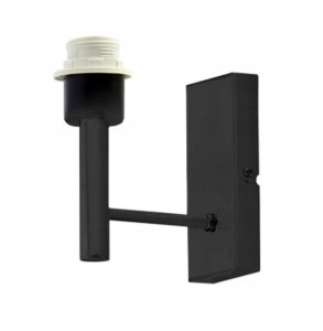 Złoto-czarny kinkiet TEGU MIRROR w stylu loft do salonu z abażurem LED 3