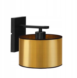 Czarno-miedziany kinkiet do sypialni do czytania SPLIT MIRROR w stylu loft 5