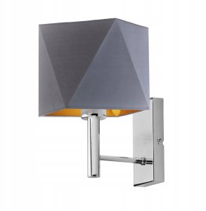 Kinkiet LED do czytania MEDAN GOLD lampa ścienna do sypialni z abażurem ze złotym wnętrzem E27 2