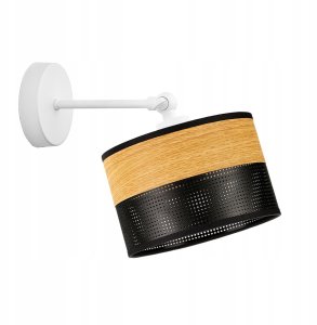 Dwukolorowy kinkiet ścienny w stylu skandynawskim TETE DUAL kinkiet z regulowanym ramieniem góra-dół 3