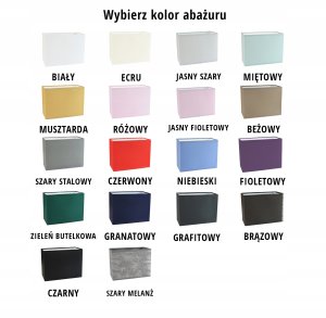 Prostokątny kinkiet z tkaninowym abażurem w stylu scandi MALTA nowoczesna lampa do sypialni LED 12