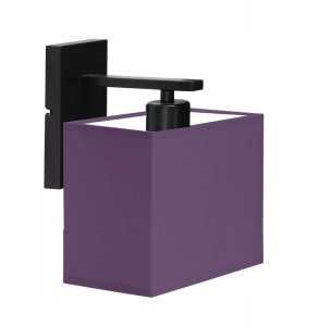 Prostokątny kinkiet z tkaninowym abażurem w stylu scandi MALTA nowoczesna lampa do sypialni LED 10