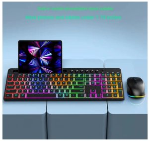 Wocco CK731/CM695 Wireless Keyboard + Mouse Combo with RGB Backlight 2