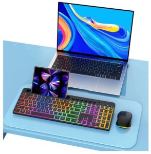 Wocco CK731/CM695 Wireless Keyboard + Mouse Combo with RGB Backlight 3