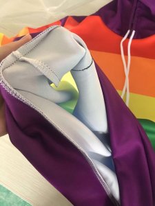 Bluza TĘCZOWA LGBT Tęcza z Kapturem Poliestrowa XL 6