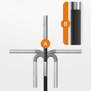 ENDOSKOP INSPEKCYJNY OBROTOWY 360 LED EKRAN 32GB SD IP67 1m KAMERA 3.9mm 9