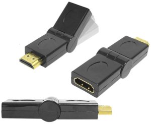 Przejście wtyk-gniazdo HDMI obrotowe LXHD58 2