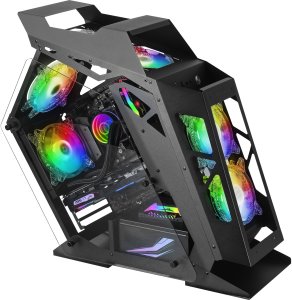 Mars Gaming MC61 Computer case M-ATX / 4x FAN / ARGB Chroma 2