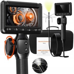 ENDOSKOP KAMERA INSPEKCYJNA RUCHOMA GŁOWICA 6mm PRZEWÓD 2m 2000mAh EKRAN HD 1