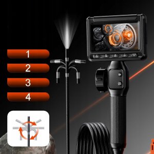 ENDOSKOP KAMERA INSPEKCYJNA RUCHOMA GŁOWICA 6mm PRZEWÓD 2m 2000mAh EKRAN HD 6