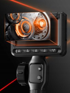 ENDOSKOP KAMERA INSPEKCYJNA RUCHOMA GŁOWICA 6mm PRZEWÓD 2m 2000mAh EKRAN HD 7