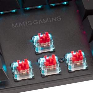 Mars Gaming MK422RUS Gaming Mechanical Keyboard RGB / Red Switch / US 5