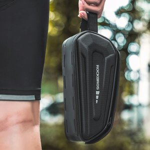 Torba rowerowa Rockbros 30120064001 wodoodporna na ramę z pokrowcem na telefon - czarna 3