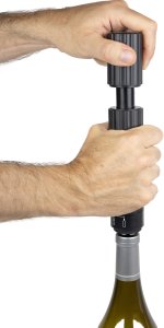 Peugeot PRESERVE Wine-Champagne Manual Vacuum Pump - ABS 20cm 2