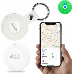 Lokalizator Mini Do Kluczy Auta Kota Roweru Psa Biały Do Apple   Etui 1