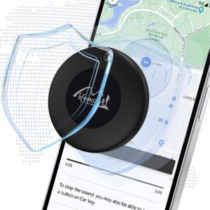 Lokalizator GPS Mini Do Kluczy Auta Kota Roweru Psa Czarny Android   Etui 2