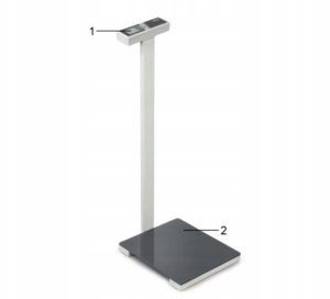 Kern MPK 200K-1P Digital personvægt Vejeområde 250 kg Aflæsningsnøjagtighed 100 g Batteridrevet Flerfarvet 2