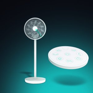 Cecotec EnergySilence 2600 Sunflower Portable | Stand Fan | Diameter 33 cm | Number of speeds 12 | Oscillation | 22 W | Remote control 6